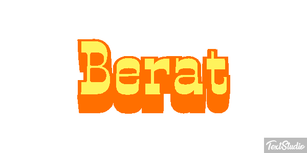 Berat Text effect