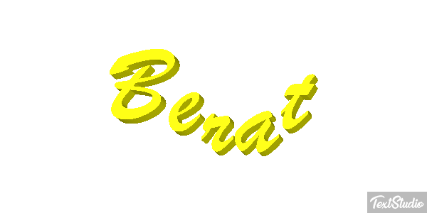 Berat Text effect
