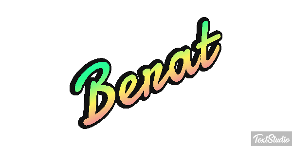 Berat Text effect