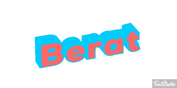 Berat Text effect