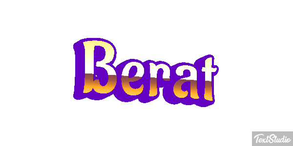 Berat Text effect