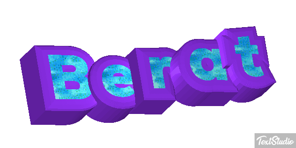 Berat Text effect