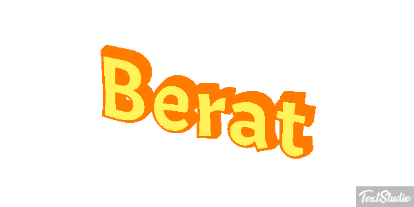 Berat Text effect