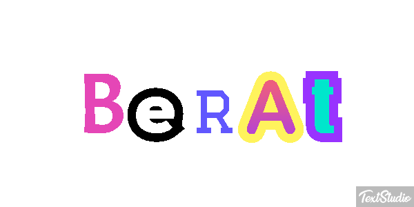 Berat Text effect