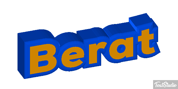 Berat Text effect