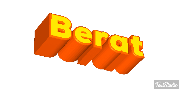 Berat Text effect