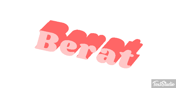 Berat Text effect