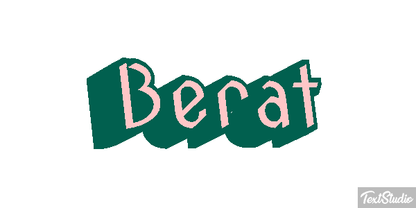 Berat Text effect
