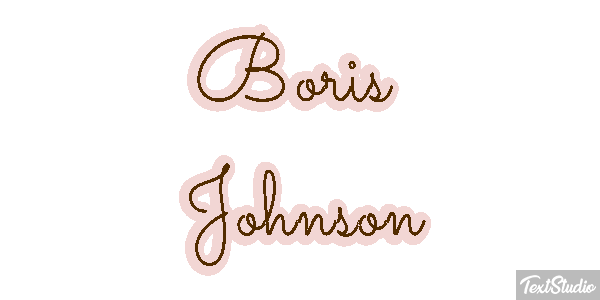 Boris Johnson Text effect