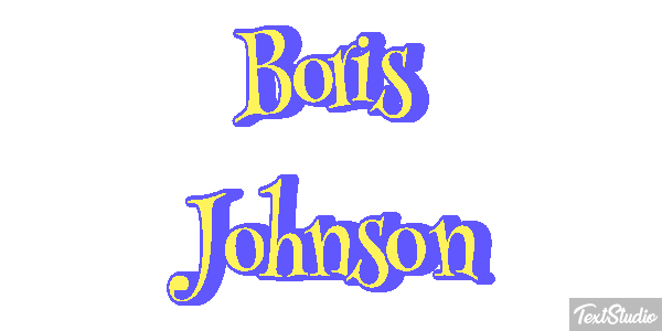 Boris Johnson Text effect