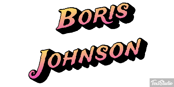 Boris Johnson Text effect