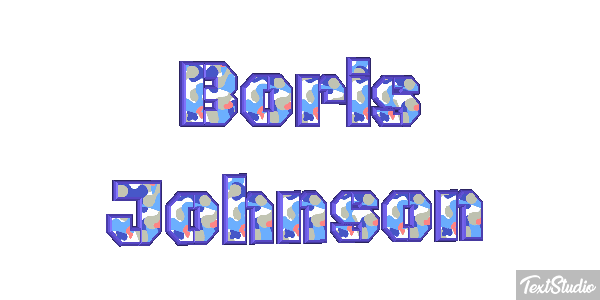 Boris Johnson Text effect