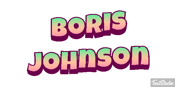 Boris Johnson Text effect