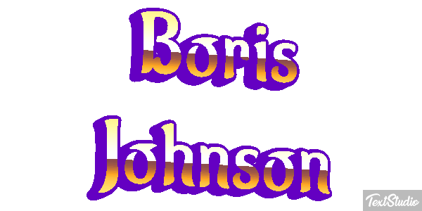 Boris Johnson Text effect