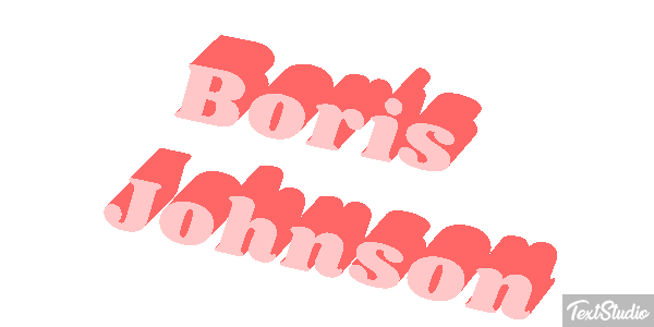 Boris Johnson Text effect