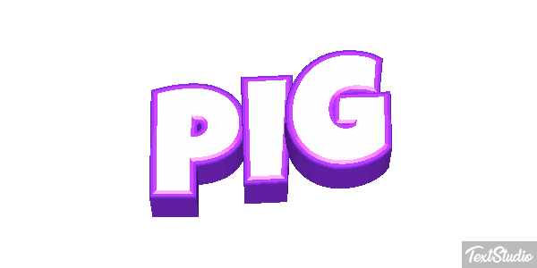 Pig Text effect