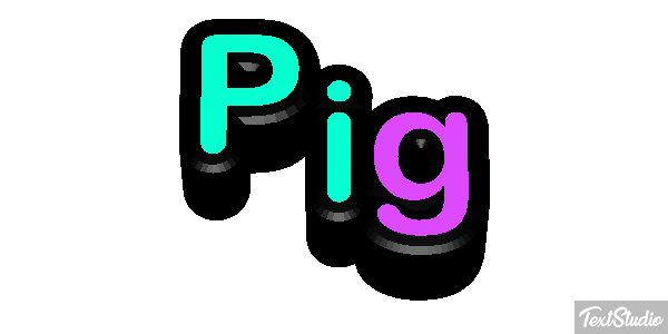 Pig Text effect