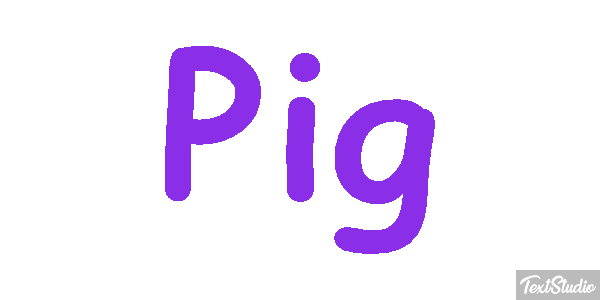 Pig Text effect