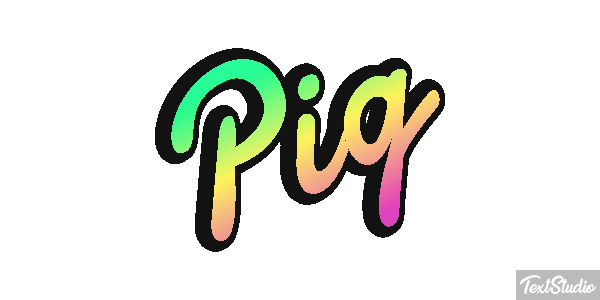 Pig Text effect