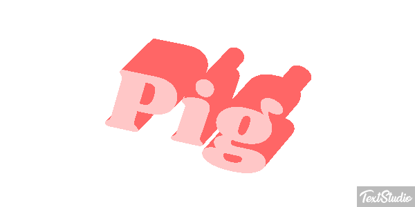 Pig Text effect