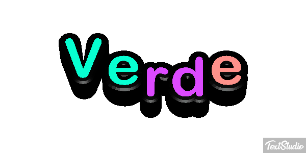 Verde Efeito do texto