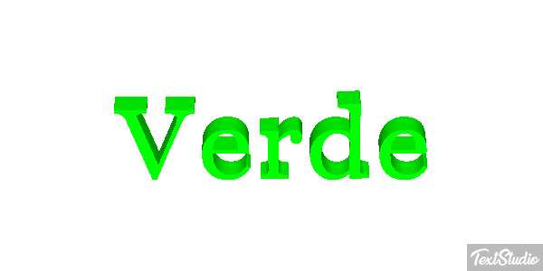 Verde Efeito do texto