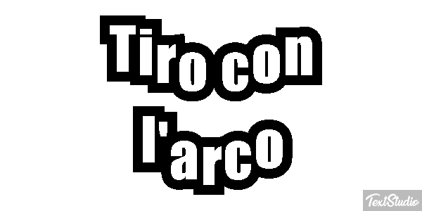 Tiro con l'arco Effetto testo