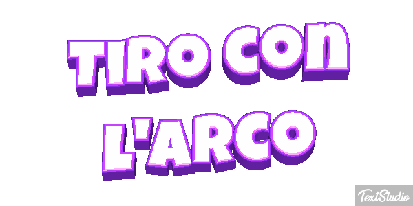 Tiro con l'arco Effetto testo