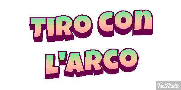 Tiro con l'arco Effetto testo