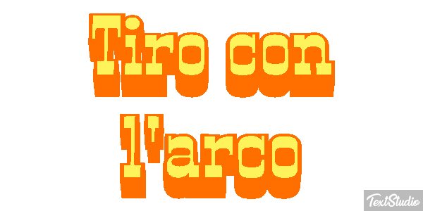 Tiro con l'arco Effetto testo