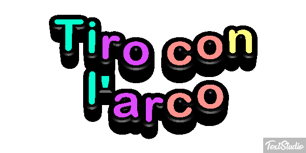 Tiro con l'arco Effetto testo