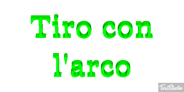 Tiro con l'arco Effetto testo