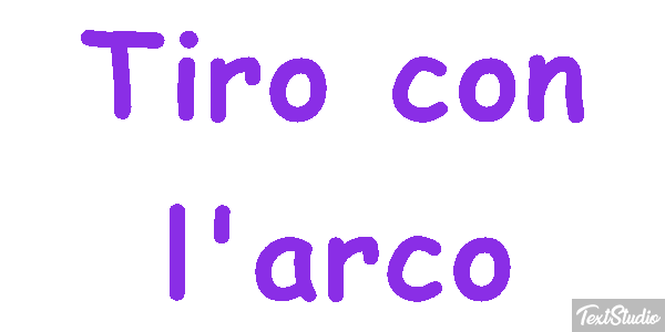 Tiro con l'arco Effetto testo