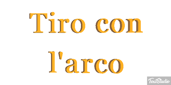 Tiro con l'arco Effetto testo