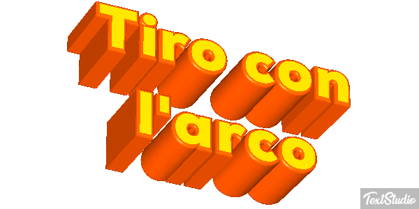 Tiro con l'arco Effetto testo