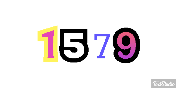 1579 Text effect