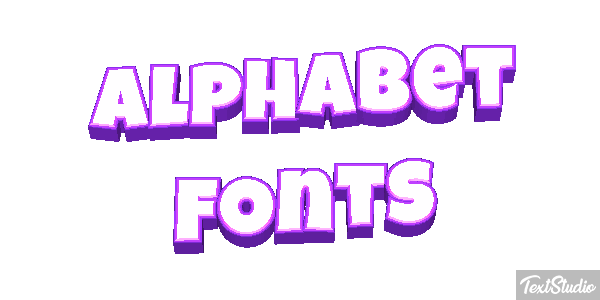 Alphabet Fonts Text effect