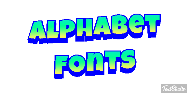 Alphabet Fonts Text effect