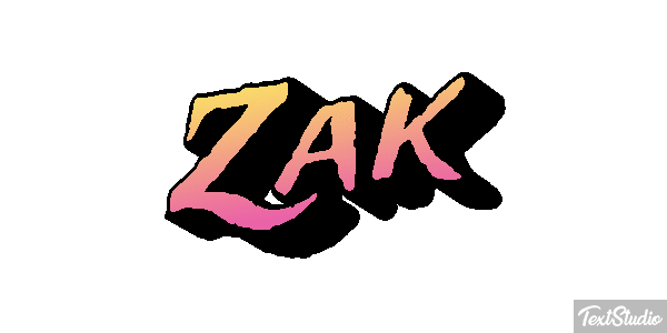 Zak Text effect