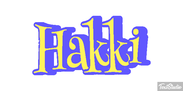 Hakkı Tekst effect