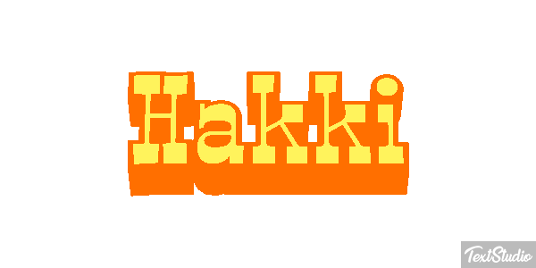 Hakkı Tekst effect