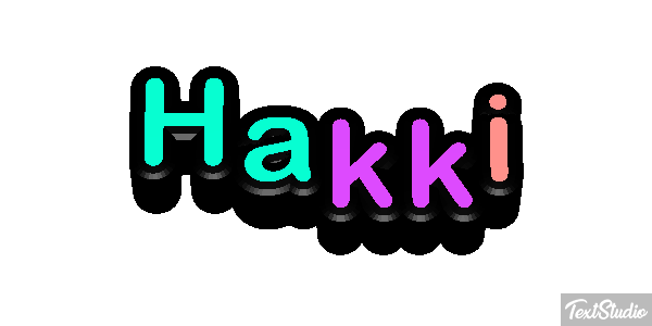 Hakkı Tekst effect