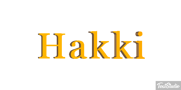 Hakkı Tekst effect