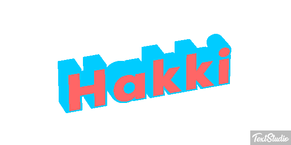 Hakkı Tekst effect