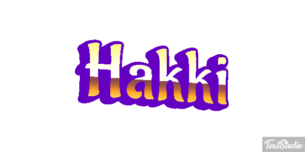 Hakkı Tekst effect