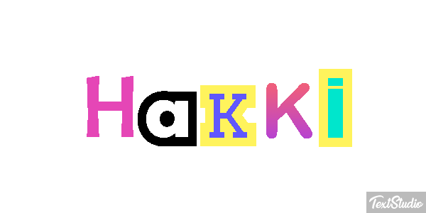 Hakkı Tekst effect