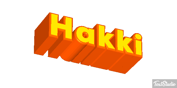 Hakkı Tekst effect