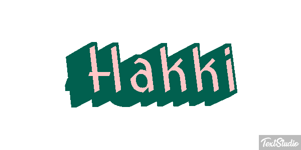 Hakkı Tekst effect