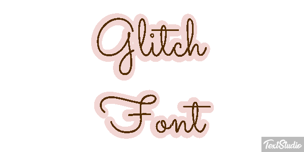 Glitch Font Texteffekt