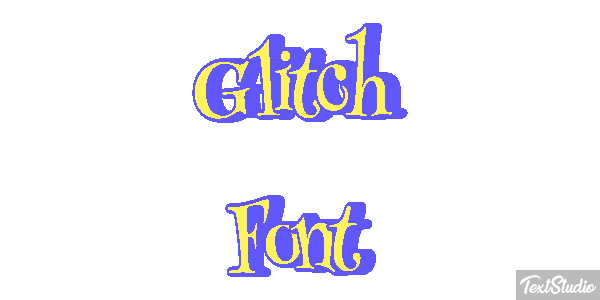 Glitch Font Texteffekt